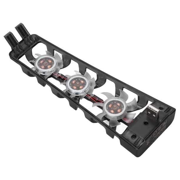 Ventilador enfriador de consola 3 ventiladores de enfriamiento incorporados Bajo nivel de ruido Disipación de calor rápida Protección de carga Consola de juegos Ventilador de LHCER Otros