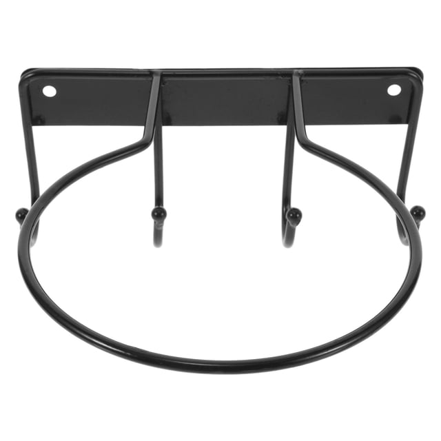 Estante de hierro para pared con 4 ganchos para exhibir pelotas de baloncesto, ideal para fútbol, fútbol y baloncesto. Soporte resistente para macetas, ideal para decoración del hogar, jardín y gara