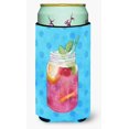 thumbnail image 1 of ""Caroline'S Treasures Mason Jar Cóctel Azul Lunares Bebida Aislador Hugger Alto Multicolor"", 1 of 1