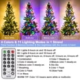 thumbnail image 2 of Luces para árbol de Navidad Decute, 300 LED, 108 pies, 11 modos, resistentes al agua, 2 of 8