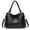 Black, variant on Genuine Leather Hobo Bag for Women Large Tote Shoulder Handbag Satchel for Laptop Work Ladies