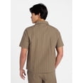 thumbnail image 3 of No Boundaries Poolside Dobby Shirt with Short Sleeves, Men's XS-4XLT, 3 of 5