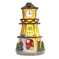 thumbnail image 5 of LShunze Christmas Village-Christmas Decorations,LED Lighted Christmas Village Houses with Figurines, Christmas Village Collection Indoor Room Decor - Collectible Buildings, 5 of 8