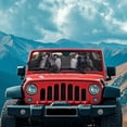thumbnail image 3 of HUIACONG Black Cool Horse Windshield Sun Shade for Jeep Wrangler TJ JK JKU JL JLU ,Aluminum Foil Film Car Winshied Sun shade,Effectively Blocking Heat and UV Rays, 3 of 6