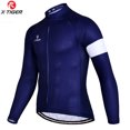 thumbnail image 3 of X-TIGER Maillot de ciclismo para hombre, manga larga, ropa de ciclismo de montaña, ropa deportiva para bicicleta de montaña, camisetas transpirables para MTB, serie básica, 3 of 5