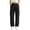 *Black, variant on ClodeEU Women Elastic Waist Drawstring Sweatpant with Pocket ,Casual Loose Streetwear Pants ,Women's Plus L