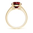 thumbnail image 3 of ANGARA Lab Grown 4.5 Ct Round Ruby Solitaire Engagement Ring for Women in 14K Yellow Gold (Size-10mm) | July Birthstone, Birthday, Anniversary, Jewelry Gift for Women | Lab-Grown Ruby Ring, 3 of 7