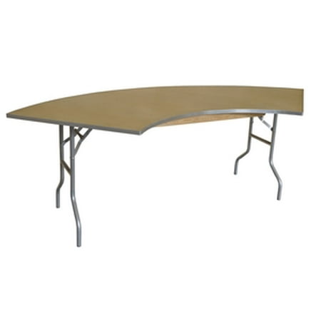Pogo 10 Foot Serpentine Wood Folding Banquet Table