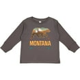 thumbnail image 3 of Inktastic Montana Vacation Bear Silhouette Boys or Girls Long Sleeve Toddler T-Shirt, 3 of 5