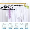 thumbnail image 2 of Perchas para adultos, paquete de 20, 16", antideslizantes, finas, con gancho giratorio de 360 grados, duraderas y bonitas para abrigos, camisas y vestidos (rosa), 2 of 4