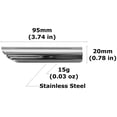thumbnail image 2 of Seki Japan Whetstone Knife Sharpening Angle Guide, 3.7 inch Stainless Steel Knife Sharpening Guide Rails for Grinding Knife Blade, 2 of 7