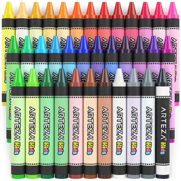 CRAYOLA Wax Colouring Crayons - Assorted Colours (Pack of 8), A Must - Have  for All Kids Arts and Crafts Sets, Ideal for Kids Aged 3+