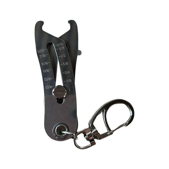 Portable Precise Thread Size Checker Keychain, Nut & Bolt Finder Keychain 1pcs