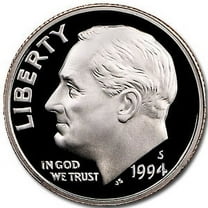 1994-S Roosevelt Dime Gem Proof