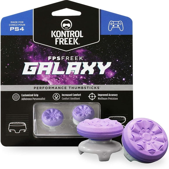 KontrolFreek FPS Freek Galaxy Purple Performance Thumbsticks pour Manette PlayStation 4 (PS4)