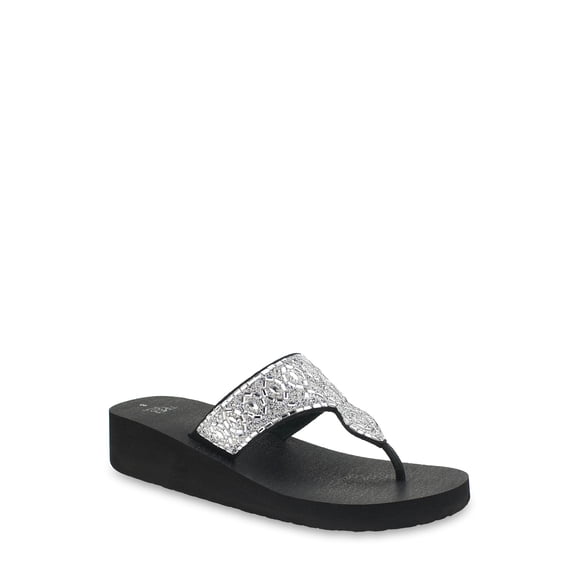 Time and Tru Women's Lifestyle Wedge Sandal