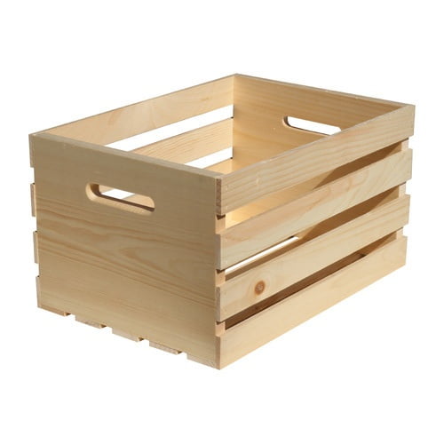 Crates & Pallet Crate Unifinished Large 18" x 12.5" x 9.5-Brown
