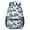 Police and Checkered-1, variant on Police and Traffic Light Blue Pattern 17" School Backpacks for Teens,Waterproof Oxford Fabric,S-Shape Padded Straps for School,Travel,Hiking,Camping