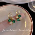 thumbnail image 1 of Pendientes retro coreanos con broche de plata S925, joyería elegante con viento frío para las orejas, pendientes de nicho con sentido avanzado, 1 of 5