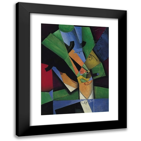 Juan Gris 11x14 Black Modern Framed Museum Art Print Titled - The Smoker (1913)