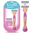 thumbnail image 1 of Rastrillo Gillette Venus Simply3, 1 Mango + 2 Repuestos con 3 Hojas para Depilar, 1 of 5