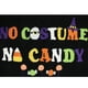 CC Home Furnishings 2' x 3' Multi-Couleur Sans Costume Sans Bonbons Main Accrochée Halloween Jeter Tapis – image 1 sur 1