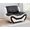 Chair,Black&white, variant on Caberryne Leather Couch Set,Modern Sofa for Living Room Furniture Sets,62" Loveseat with Chair 3 Seater for Living Room/Office/Bedroom/Apartment(Black)