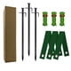 thumbnail image 1 of Kits de estacas para árboles de alta resistencia, estacas para árboles jóvenes enderezados, soportes para árboles de jardín para inclinar árboles al aire libre, 3 correas para árboles, 3 estacas de, 1 of 5