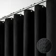 thumbnail image 1 of Cortina de ducha Dynamene, larga, negra, con textura gofrada, 183 x 198 cm, 1 of 6