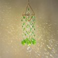 thumbnail image 4 of Crystal Suncatcher, Crystal Sun Catcher Indoor Window Rainbow Maker Suncatcher for Window Hanging Glass Wind Chimes Home Garden Decor (Green), 4 of 13