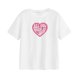 thumbnail image 2 of Mujer Camiseta Blusa Cuello Redondo Suave Cómodo Ropa De Verano Moda Jersey Streetwear Letra Impresa Camiseta Básica Blanco S, 2 of 8