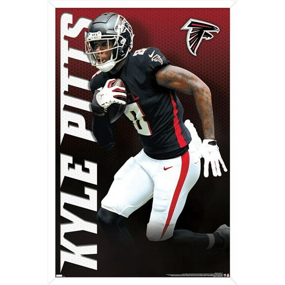 NFL Atlanta Falcons - Kyle Pitts 21 Wall Poster, 22.375" x 34", Framed