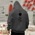 thumbnail image 2 of Valentine'S Day Hoodies For Women Men Sweatshirts Rose Print Long Sleeve Unisex Fashion Lightweight Clothing, 2 of 4