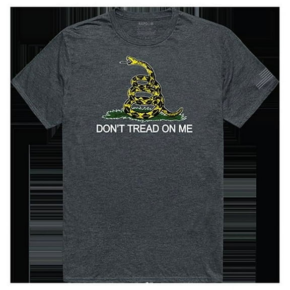 Gadsden Tactical Graphic T-shirt, Heather Charcoal - Small
