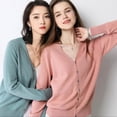 thumbnail image 4 of Sueter Mujer Moda Sweater Dama Abierto Botones Abrigo Ligero LOLE  Sueter, 4 of 7