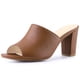thumbnail image 1 of Sandalias Con Talon Abierto Tacón De Bloque Para Mujer Marrón 39, 1 of 7