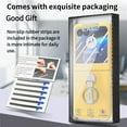 thumbnail image 4 of ELEHOLD Case for Motorola Razr 60 Ultra, 360° Ring Stand Shockproof Rigid Plastic Phone Case with Screen Protector,Yellow, 4 of 10