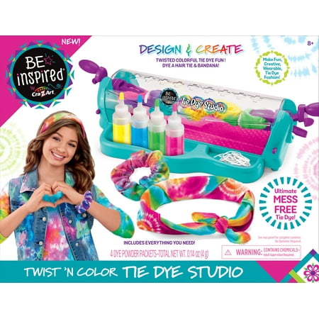 Cra-Z-Art Be Inspired Twist & Color Tie Dye Unisex Studio, Ages 8 and up