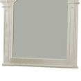 thumbnail image 4 of Scalloped Design Wooden Frame Mirror with Distressed Detail, White- Saltoro Sherpi, 4 of 5
