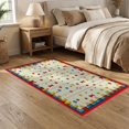 thumbnail image 2 of ODIKA Pencil Bow Educational With Striped Border And Number Motifs for Small Living Room, Playroom, Bedroom, Easy Care Kids Safe, 2 of 7