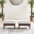 thumbnail image 2 of Outdoor Ottoman Set - Patio Ottomans, Wicker Footrest - Modern Coastal Furniture - 2 Piece Set, 2 of 3