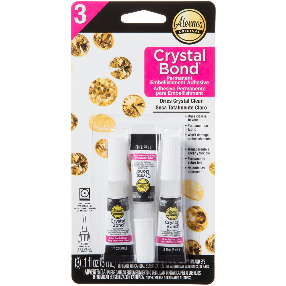 Aleene's® Crystal Bond.1 fl oz Permanent Embellishment Adhesive 3 Pack