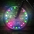 thumbnail image 1 of Luces de rueda de bicicleta LED Luces de radios de bicicleta impermeables ultrabrillantes Decoración de ciclismo Advertencia de seguridad Luz de tira de llanta para niños Adultos Montar de noche Modelos de batería coloridos BANYUO  Electrónica, 1 of 6