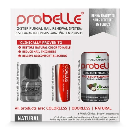 Probelle Natural Fungal Nail Renewal System, restore toenail and fingernails affected by nail