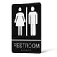 thumbnail image 4 of Braille Sign Unisex Restroom Sign for Restroom Use with Adhesive, 4 of 5
