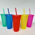 thumbnail image 5 of LHWEN Color Changing Plastic Cup 24oz with Lid and Large Capacity Temperature Sensing PP Tumbler Reusable and Dishwasher Perfect for Iced Coffee Juice and Cold Beverages Ideal for Kids and Adults Fun, 5 of 8