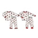 thumbnail image 1 of Nuevo conjunto de pijama navideño para niños y niñas, estampado de Papá Noel, pantalones de manga larga, conjunto de pijama de 2 piezas para hermanos, 1 of 4