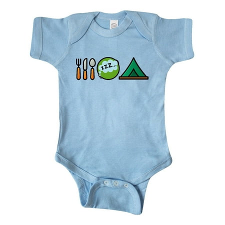 

Inktastic Camping Eat Sleep Camp Gift Baby Boy or Baby Girl Bodysuit