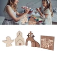 thumbnail image 2 of Easter Tray Bundle Kit Festive Atmosphere Wooden Easter Decoration for Home Church Office Table Type B, 2 of 5