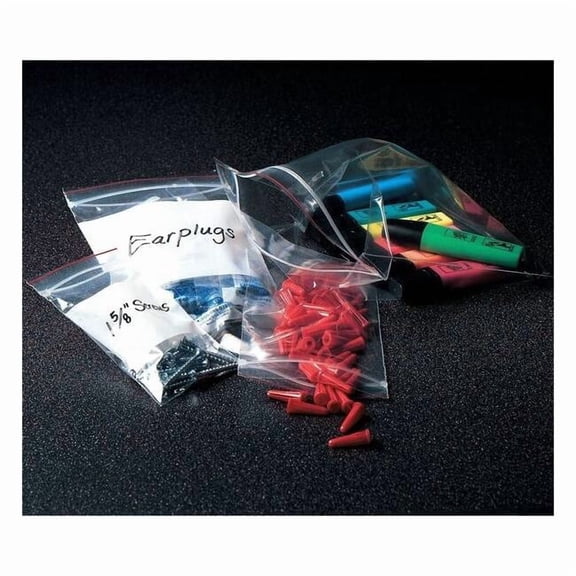 Minigrip Reclosable Poly Bag,Zip Seal,PK1000 MGRL2P0404